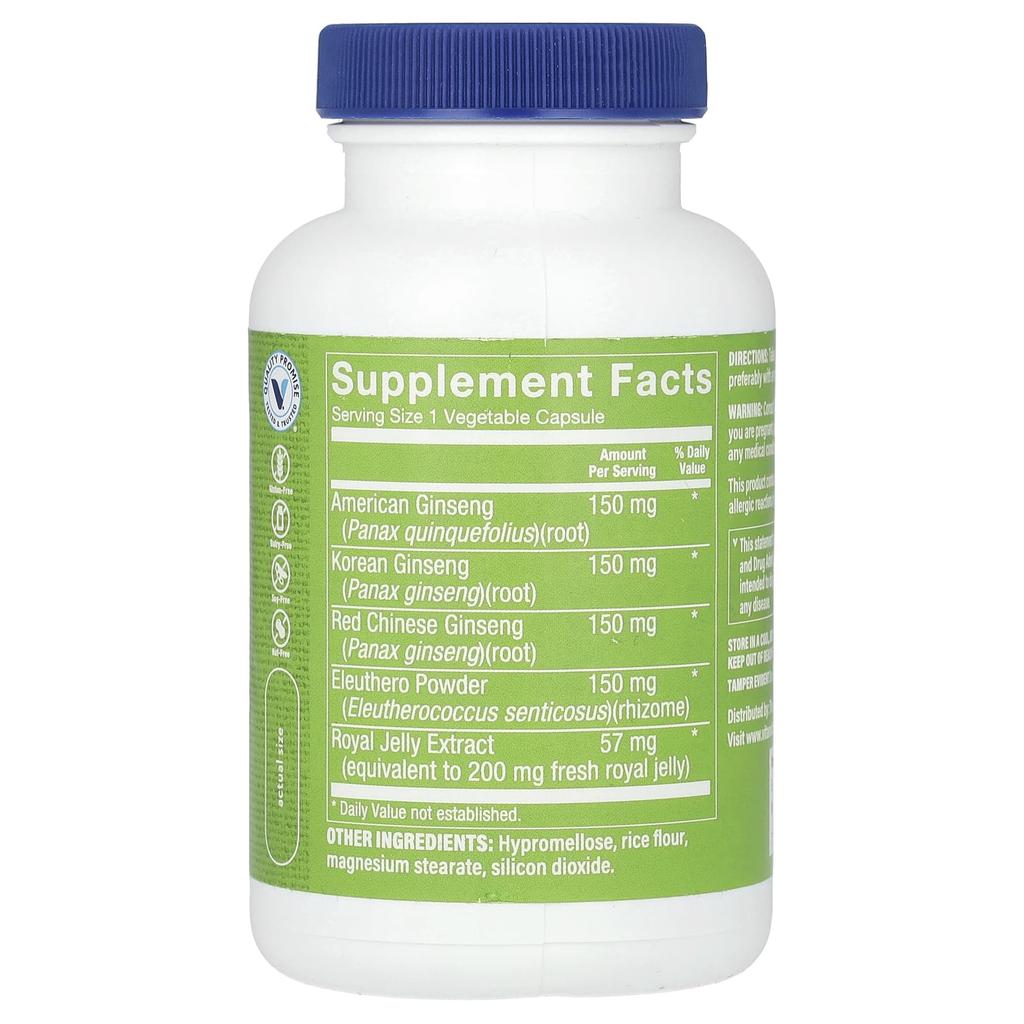 the Vitamin Shoppe Ginseng-Komplex, 120 vegetarische Kapseln