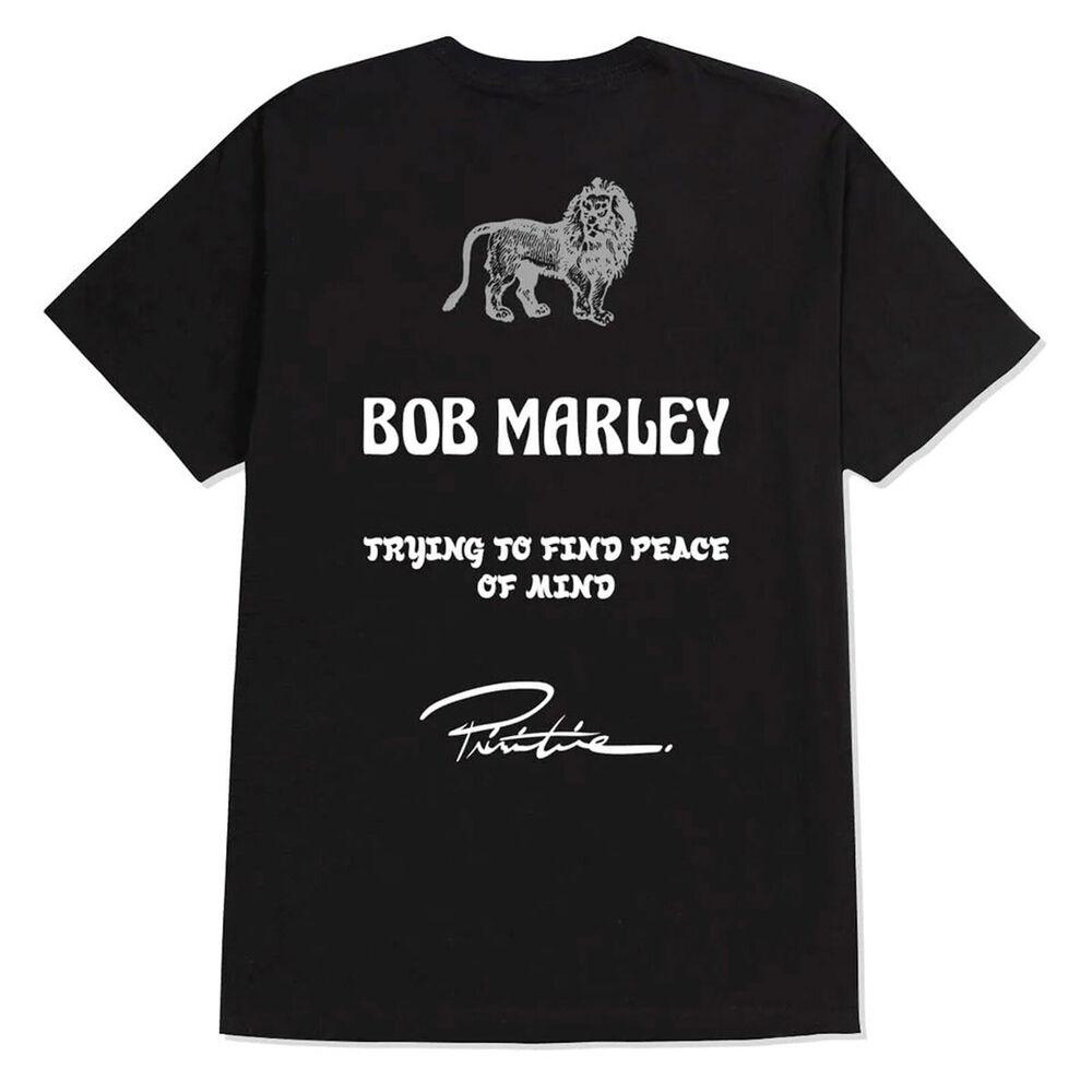 

Черная футболка унисекс «Примитивный скейтбординг Bob Marley Heartache» T Shi S