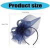 20s Theme Event Hairhoop Flapper Styles Headbands With Feather Mesh Flower Hairband For Costume Event Evening Galas