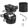 D-40 PRO Double Panoramic Head CNC Aluminum Alloy Ball Head U Notch Design Low Center of