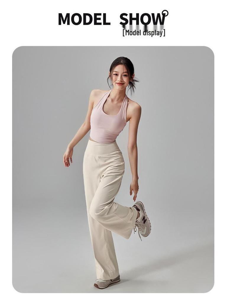 Women's Autumn Slimming Straight-Leg Yoga Pants: Casual, Loose, Plus Size Fitness and Running Trousers