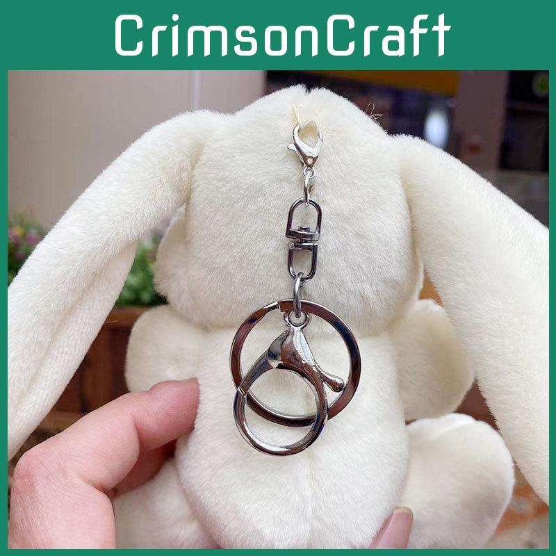Plush Rabbit Sweet Keychain Colorful Cartoon Animal Stuffed Toy Backpacks For