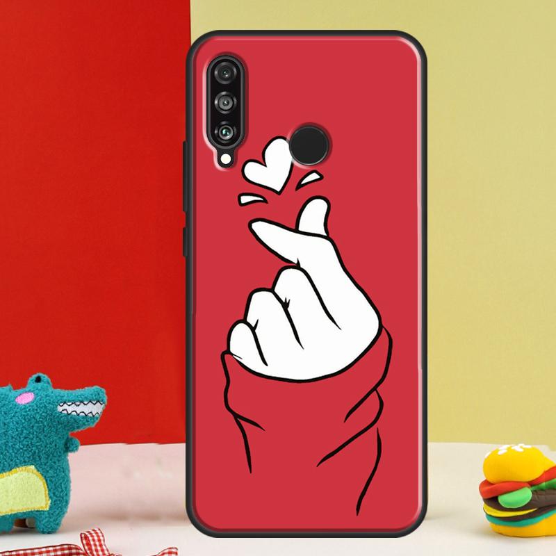 

Kpop Finger Heart For Huawei Nova 12i 12s 11i 5T 9 10 SE Y91 Y90 Y60 Y70 Y72 Y61 P60 Pro P20 P40 P30 Lite Case Huawei P20 Lite