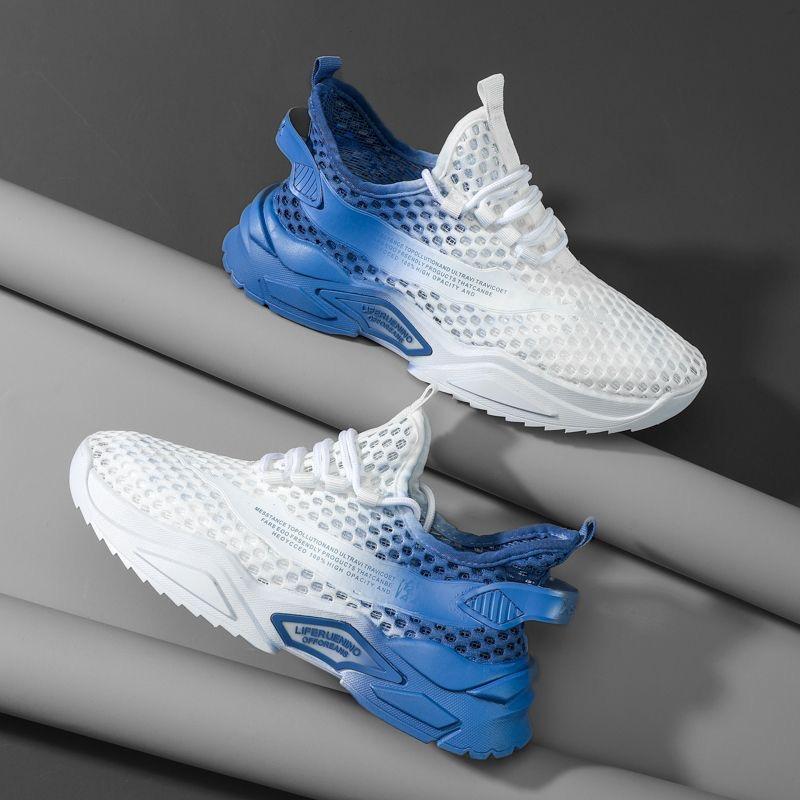 Sko Herre Joggesko Herre Herre Fritidssko Tenis Luksussko Trener Race Snørefrie Sko Mote Loafers Løpesko for menn