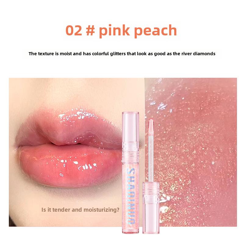 4-teiliges Watery Bobo Lippenpflege-Set: Transparenter Glanz, Lippenöl, Feuchtigkeitsspendender Lippenstift für Schüler