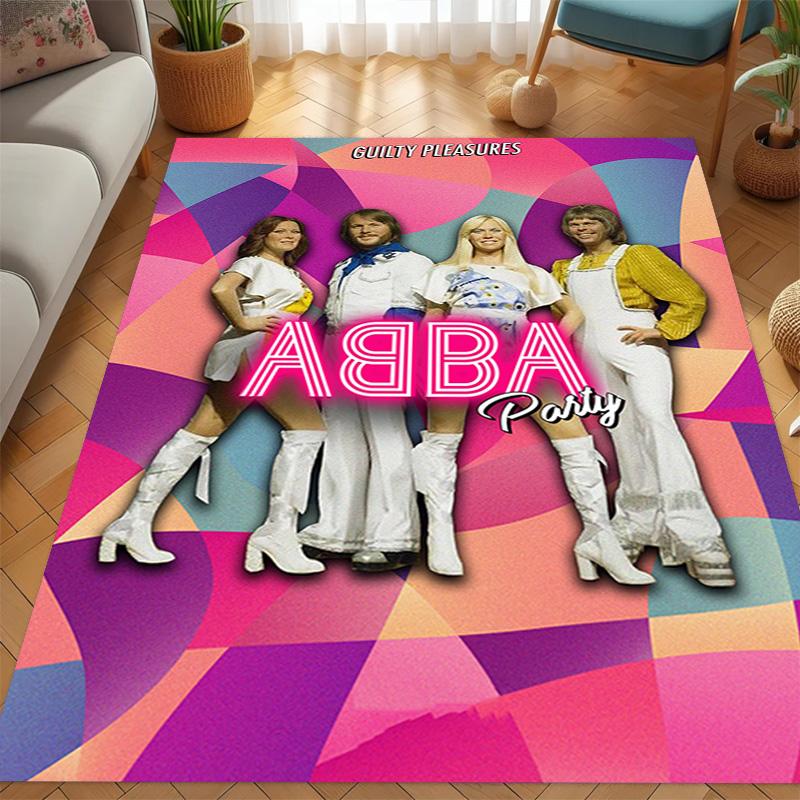 Tappeto ABBA Iconic Music Legacy Adatto a tutte le stagioni Tappetini da pavimento Regali di Natale Tappetino protettivo Decorazione per dormitorio
