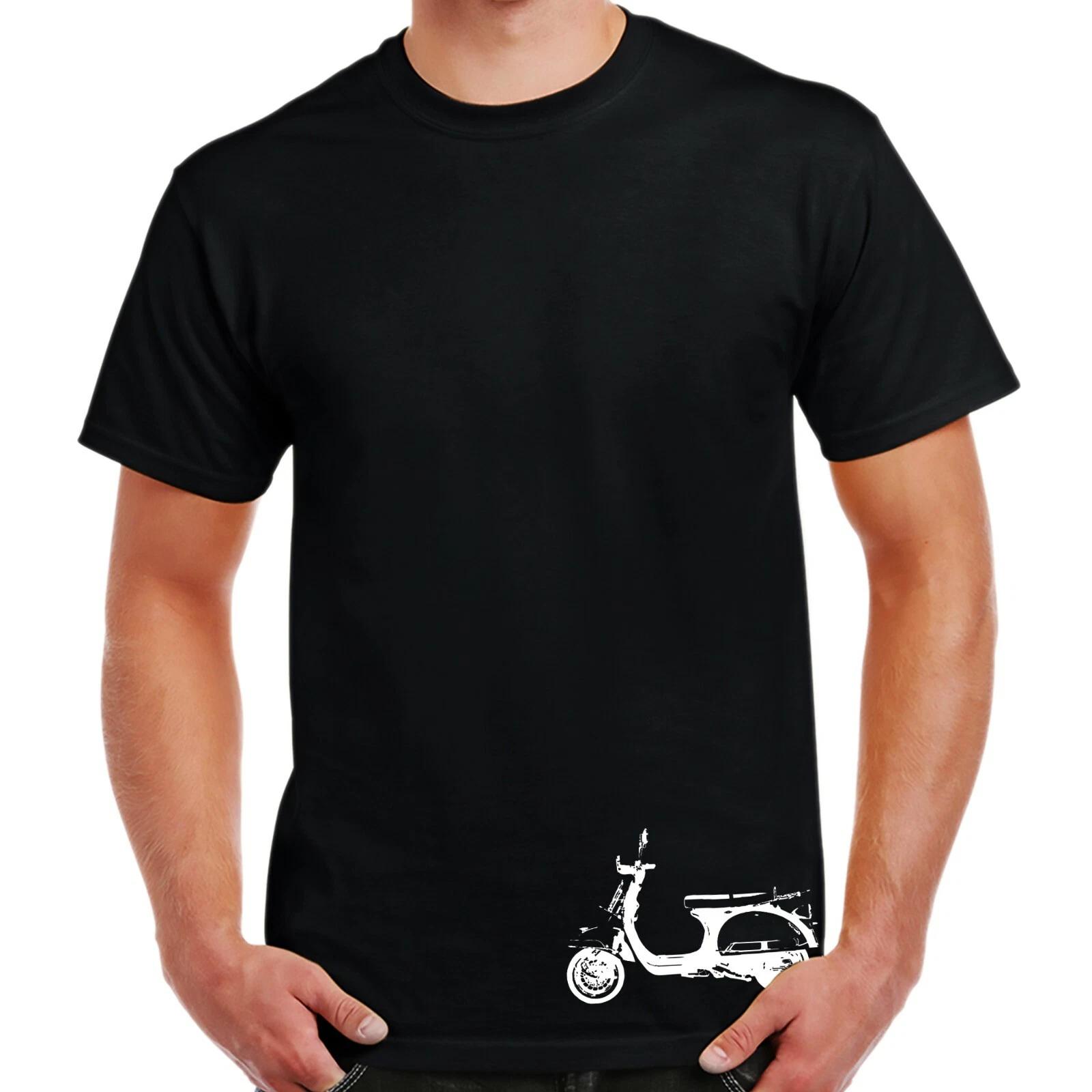 Vintage Scooter Hem Print T-Shirt Birthday Gift XL