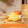 Pet Yellow Duck Leaks Food Cat Toy Self Hi Relieve Bore Teasing Cat Stick Snack Freeze Dried Launcher Automatic Feeding Device
