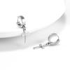 Silver Color Cross Earring for Ladies 316L Stainless Steel Christian Accessories Non-allergic Fashion Eardrop Waterproof Jewelry