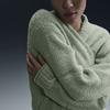 Nike Phoenix Cozy Bouclé Cardigan Loose Long Sleeve Knit Sweater Women Tops Horizon-Green FZ1712370