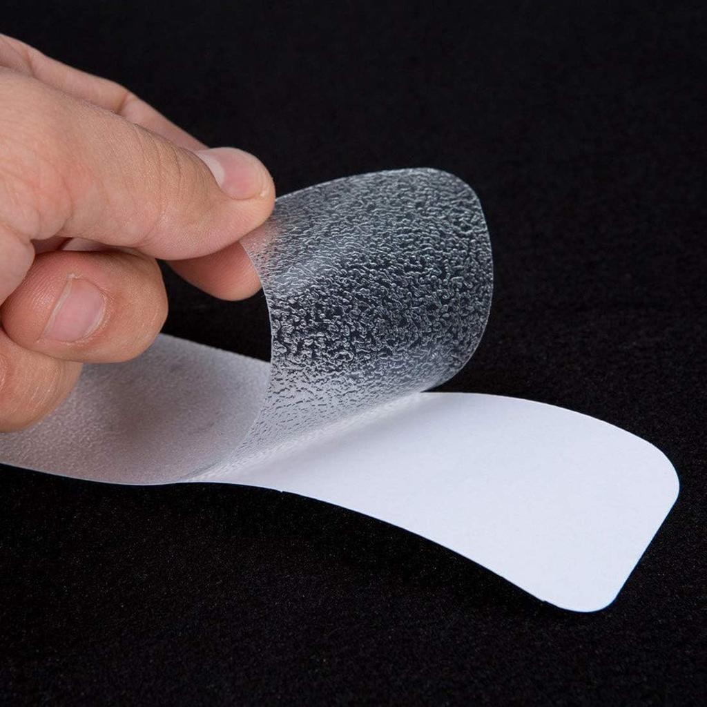 Anti Slip Tape Bath Safety Strips, 8pcs Clear Self-Adhesive Non Slip Stickers Non Skid Tread for BathTubs & Shower, 2 Inch X 12 Inch Rounded Corners,