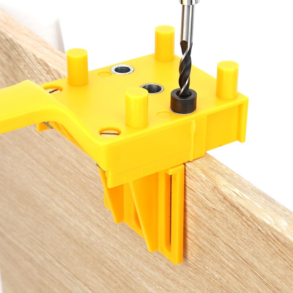 8pcs Self-Centering Doweling Jig 6/8/10mm 8Pcs Kit Hole Locator Straight Hole Metal Sleeve Doweling Jig Kit Carpentry Work