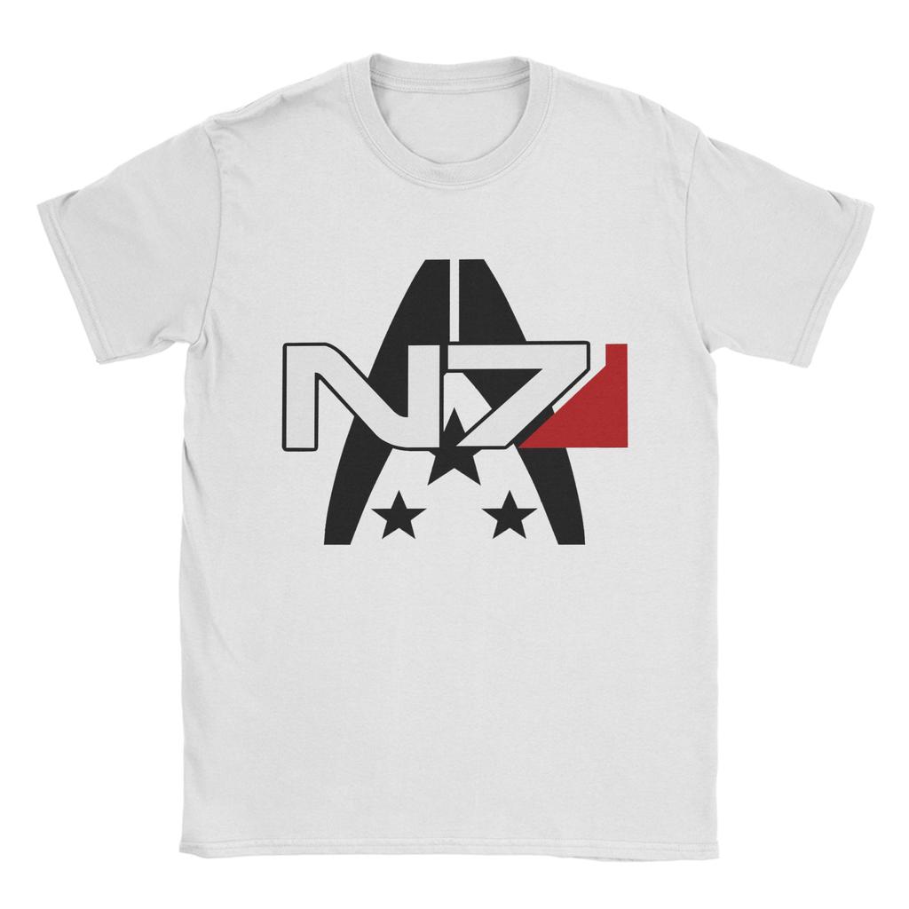 Mass Effect N7 Cotton T Shirt For Man Summer Vintage TShirts Leisure Tees Plus Size Dropshipping Tops