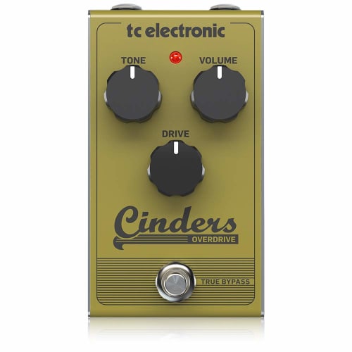 Tc Electronic Analog Overdrive Pedal, Analog Circuit, Picking Nuance Response, Tube-Like Sound, Cinders Overdrive Yellow