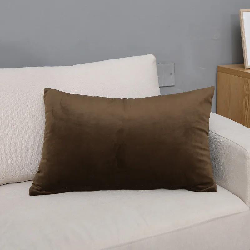 30X50/40X60/60X80CM Velvet Rectangular Throw Pillow Cover Large Size Waist Cushion Cover Decor Home Decorative Pillowcase