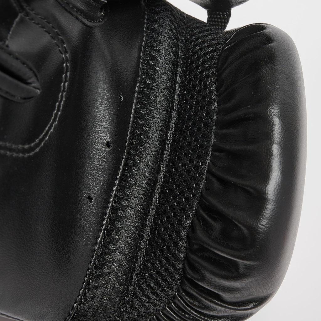 LEONE 1947 Boxhandschuhe Unisex Kunstleder Außen PU-Polster Klettverschluss Schwarz GN383 [THUNDER] (8 Unzen) [Originalprodukt]