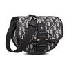 Dior Galopp Schräger Aufdruck Gesticktes Monogramm Vollflächiger Druck Jacquardstoff Gemischtes Kornleder Schulter Crossbody Tasche Herren Taschen 1ADPO033YKY-H27E