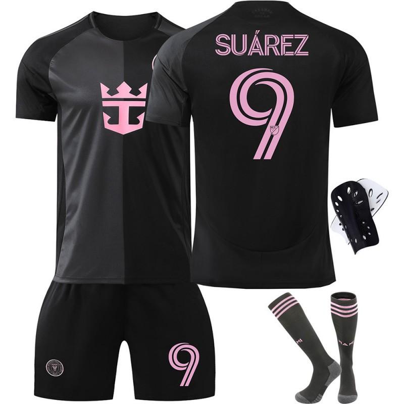 2526 Miami Jersey Adult Children's Short-sleeved Football Set No. 9 Suarez 10 Messi