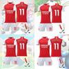 Stylish And Comfortable 2023-24 Arsenal Home 7 Saka 8 Elneny 9 Jesus 11 Martinelli Football Jersey For Children