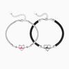 Minimalist Luxury Heart Shape Couple Bracelet Fashion Personalized Hand Chain For Long Distance Gift