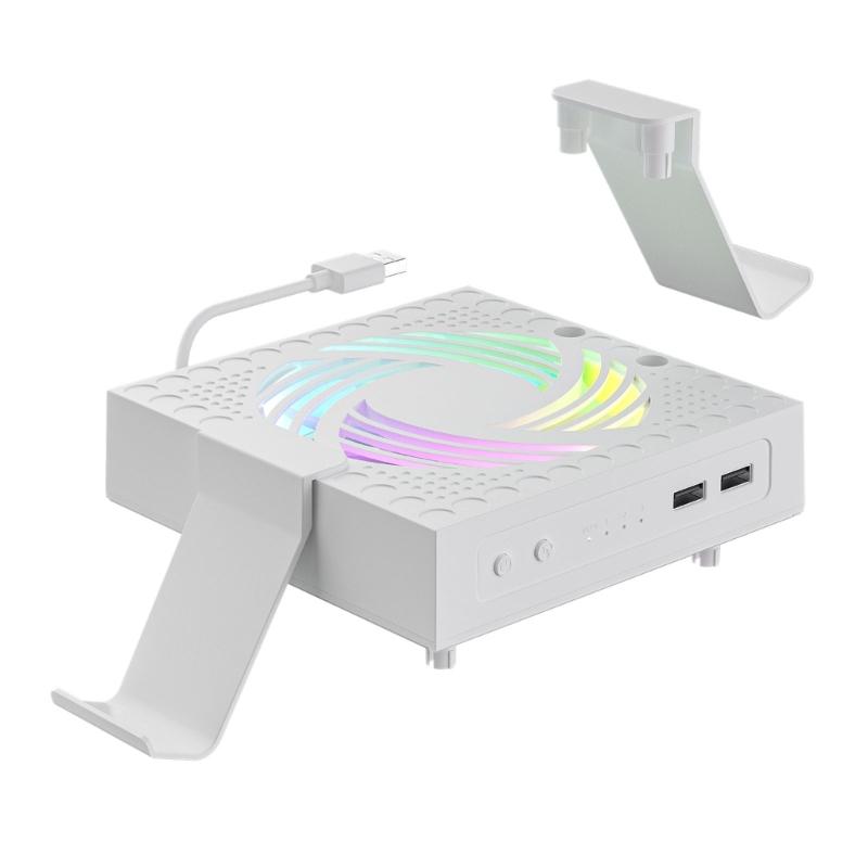 

Охлаждающий вентилятор для серии Низкошумная система охлаждения Внешний охлаждающий вентилятор с подсветкой Держатель для наушников и контроллера 1