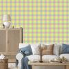 Candy Lattice Wallpaper Cream and Lime for Living Room and Bedroom 50x1000