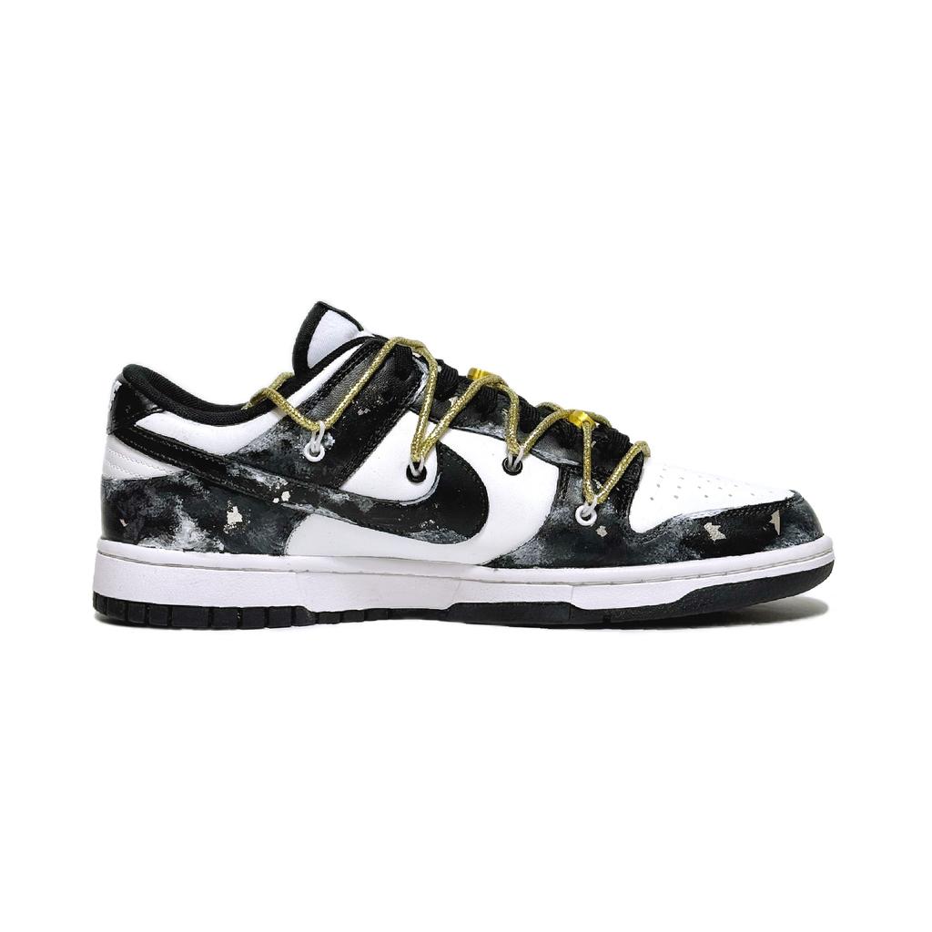 Nike Dunk Immediate Success Leather Abrasion Resistant Low top Skateboard Shoes Unisex Black White HF5441-100(Team610-SBOX)