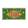 Vintage BRAZIL Landmark License Plate Rio De Janeiro Metal Sign City State Decorative Car Plate Bar Pub Garage Club Wall Decor