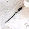 Chinese Punk Ruby Pendant Sword Hairpin Fashion Simple Modern Headdress Back Of The Head Pan Hair Ornament Fashion Retro New