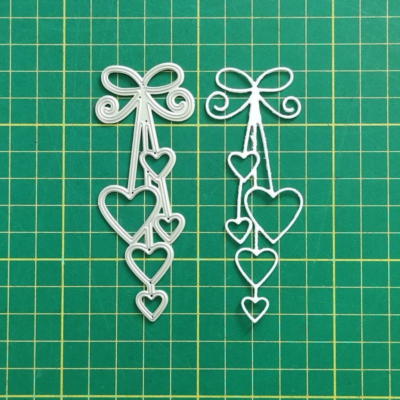 Heart Macrame Cutting Dies DIY Stamps Crafts Template Mold Stencils for Embossing Scrapbooking Photo Album