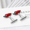 Korean Style Men's Shirt Cufflinks with Creative Red Chili Pepper and Small Red Chili Pepper Styles (P1028) Szrhkj181