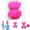Kinder Troll Stil Festival Party Perücke Für Cartoon Cosplay Mit Pinker Kopfschmuck Kappe