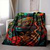 1pc Tiger Art Print Blanket Lightweight Flannel Blanket Throw Blanket For Sofa, Bed, Travel, Camping yy2509026215