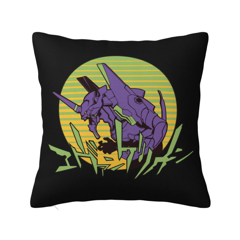 Custom Luxury EVA Evangelions Anime Cushion Cover 45x45cm Soft Harajuku Manga Throw Pillow for Car Square Pillowcase