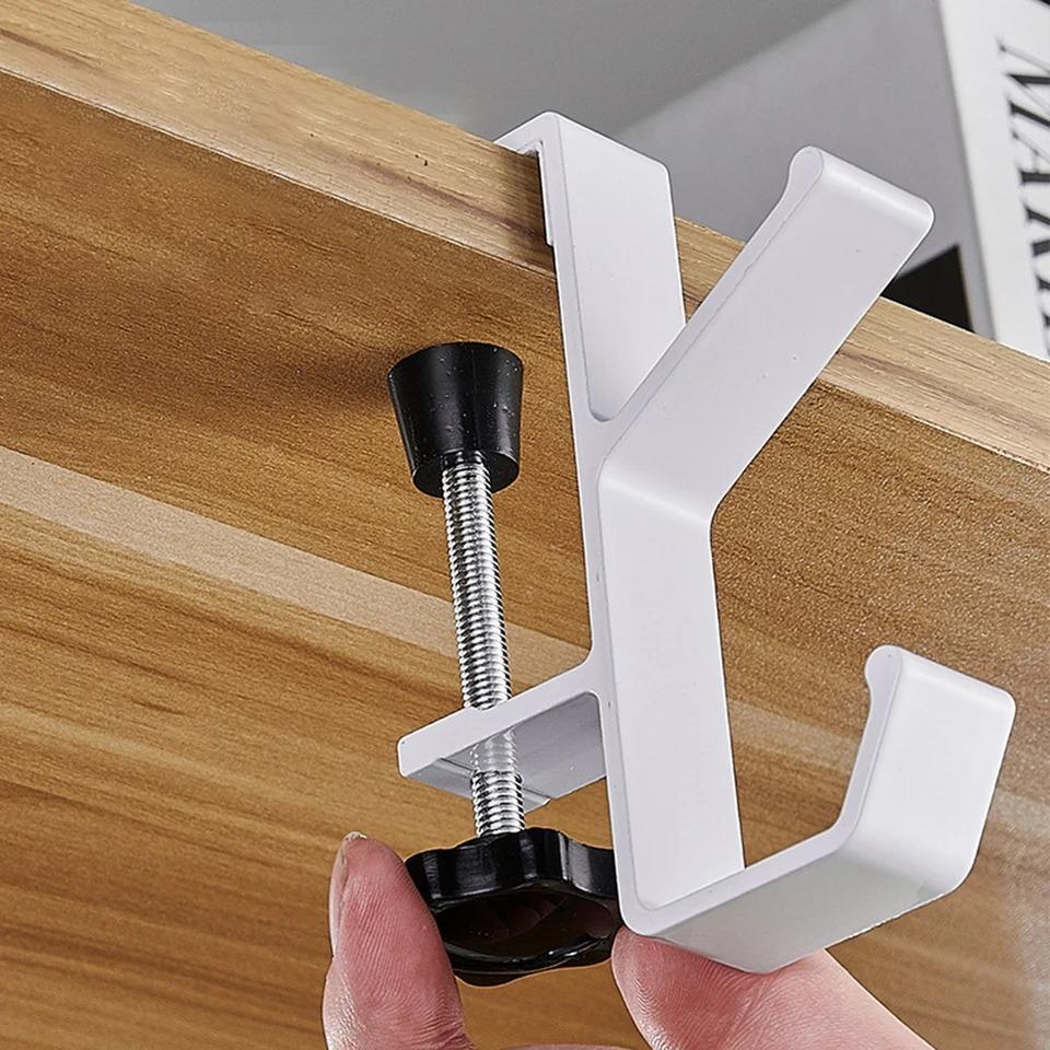 Multifunktionsbord Kantkrok Justerbar Ryggsäck Förvaringskrok Bärbar handväska Rack Punch Free Hemmakontor Skrivbord Kanthängare