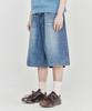 WACKY WILLY Bermuda Denim Mid-Length Pants Blue