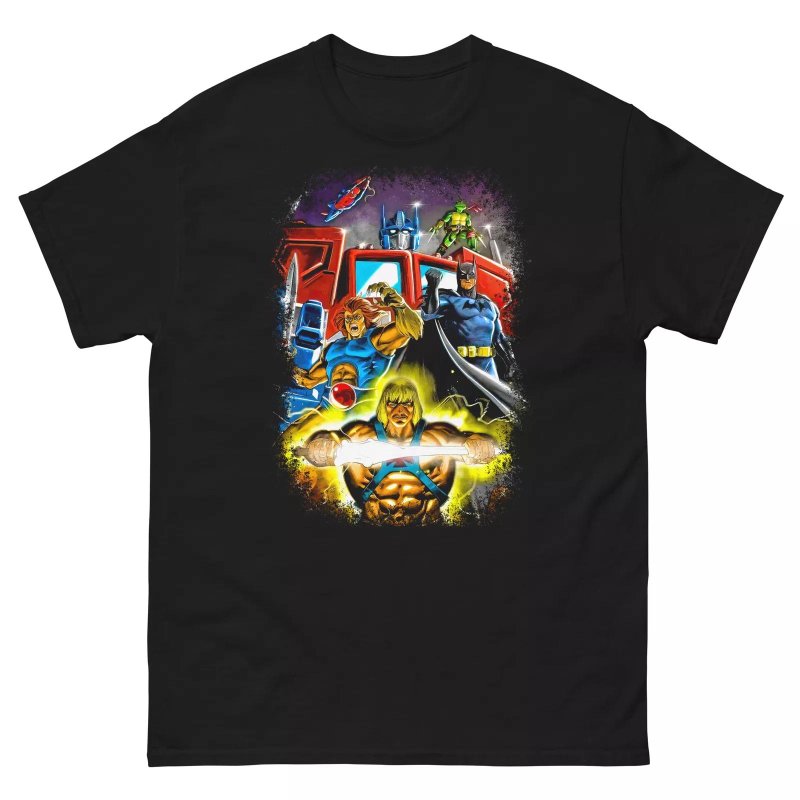 SATURDAY MORNING CARTOONS VINTAGE CARTOONS COMICS VINTAGE 80S Men s classic tee M