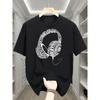 European Sizes Boys T Shirt Casual Trendy Music Headphone Word Art Pattern Kids Wear for Boys Sport Daily Holiday Outfit