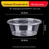 ONYLM Commercial Disposable Round Plastic Food Containers with Lids