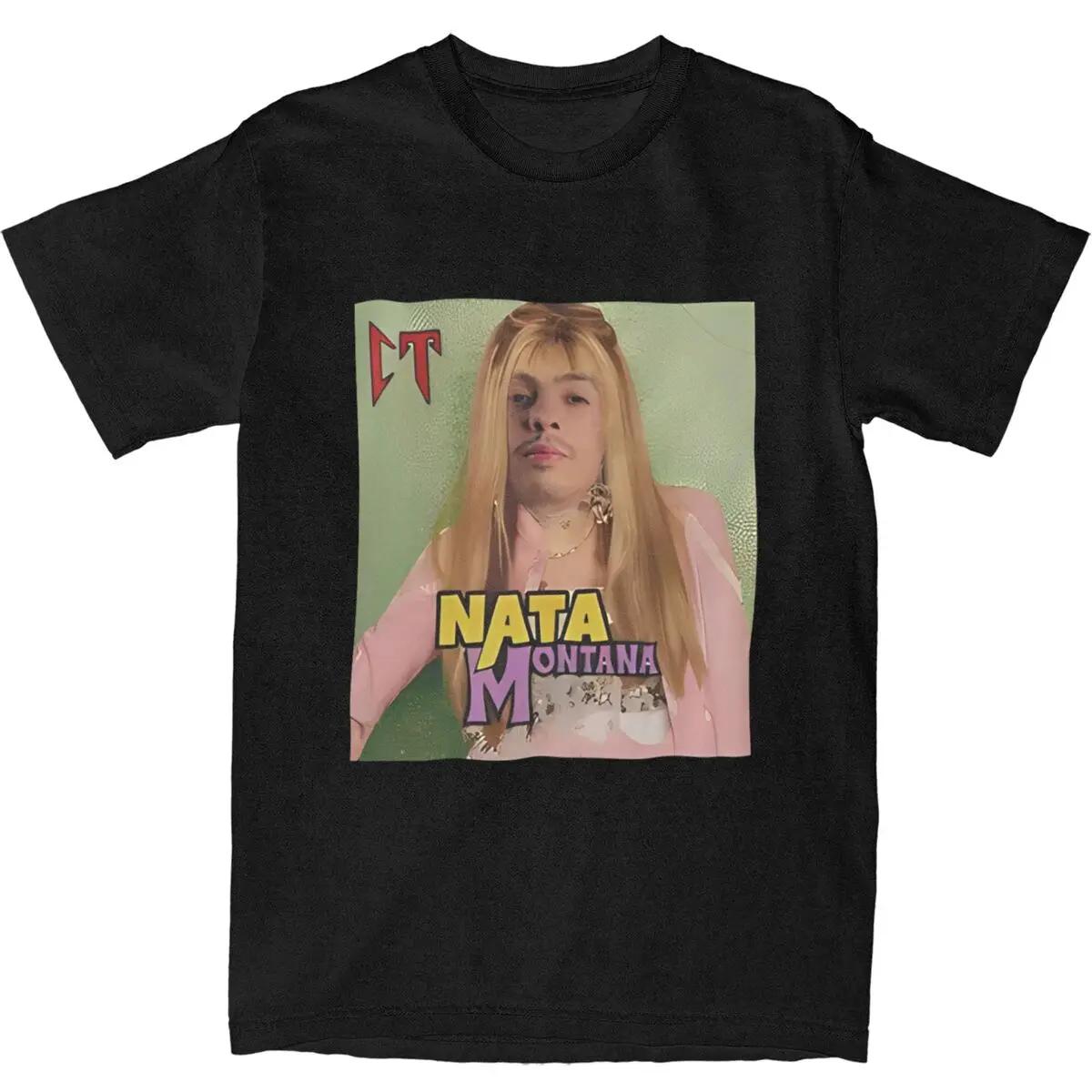 Natanael Cano Nata Montana Tshirts Cotton Top Tees Summer... L