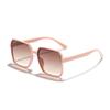 New fashion sunglasses women's square sunglasses plain and versatile ins simple classic sunglasses