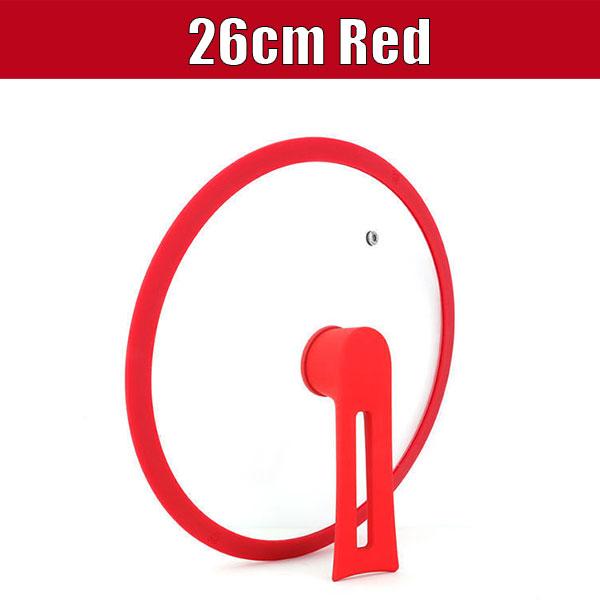 24-32cm Universal Pot Pan Covers Vertical Stand Pot Lids Silicone Replacement Pan Lid Glass Top Cover for Skillet Pot Frying Pan