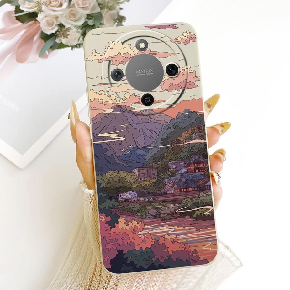For Honor X9d Case MTN-NX1 Cute Dinosuar Cartoon Cover Soft TPU Phone Cases For Honor Magic 8 Lite X 70 HonorX70 HonorX9d Fundas