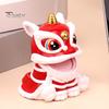 Solar Lion Car Dashboard Ornaments Chinese Style Lucky Lion Dance Model Solar Powered Home Decoration 2024 Year of The Dragon Gift for Drivers