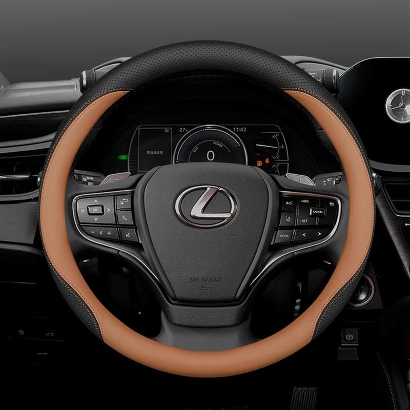 Leder Auto Lenkradabdeckung für Lexus NX350 RX NX RX450h LX600 LBX ES NX250 ES350 RX350 RX350h 2021 2022 2023 2024 2025