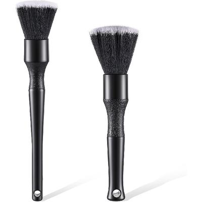 2PCS Ultra-Soft Car Detailing Brush Set, Scratch-Free Auto Interior & Exterior Cleaning Brushes with Comfortable Grip for Dashboard, Air Vents,