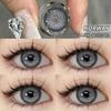 Eyeshare Fashion Brown Colored Contact Lens Natural Soft Contact Lenses for Eyes Decoration 14.2mm Yearly 2pcs=1 Pair