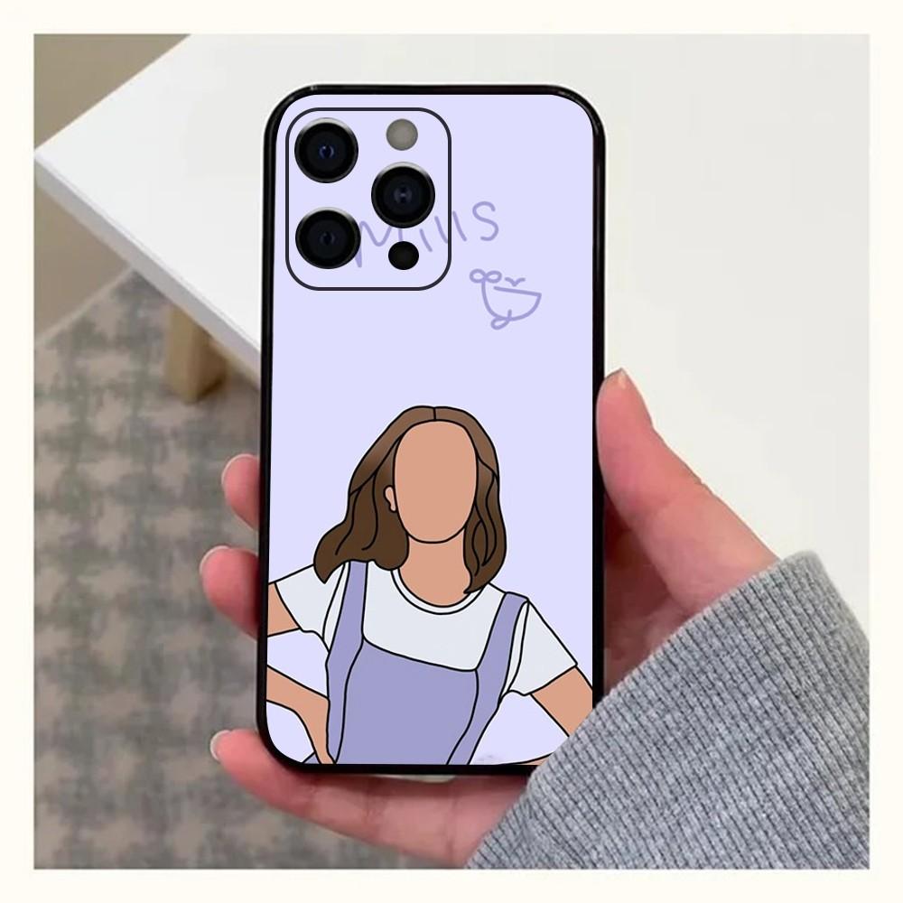 F-Florence By Mills Millie Bobby Brown Phone Case For Apple iPhone 15,14,13,12,11,Pro,X,XS,Max,XR,Plus,Mini Soft Black Cover iPhone7