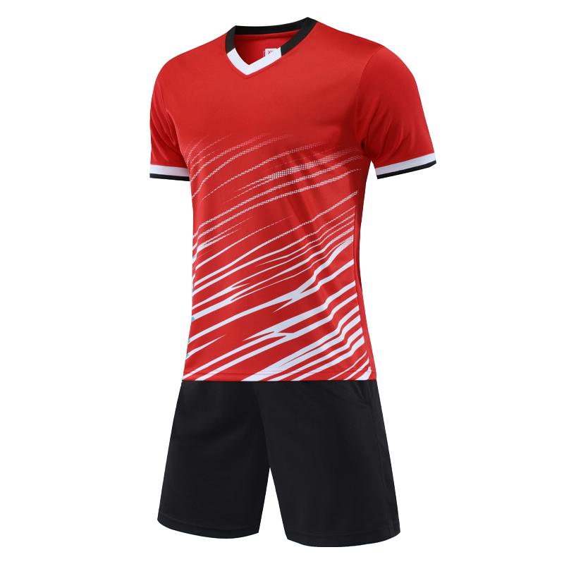 Soccer Print Suit Breathable Club Team Comfortable Quick Dry Shirts Shorts Running  Training Jersey Tracksuit