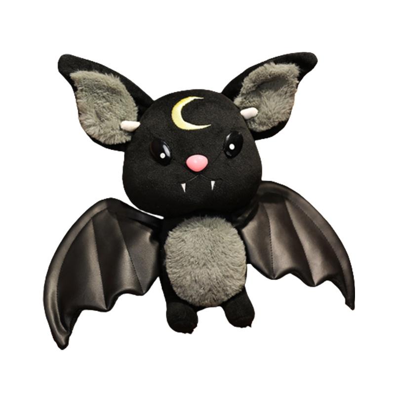 Dark Bat Doll Plush Toy Soft And Comfortable Halloween Decoration Gift